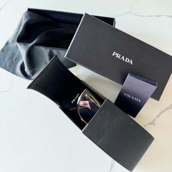 PRADA Caramel Tortoise rX Eyeglass Frame - Picture 2 of 7